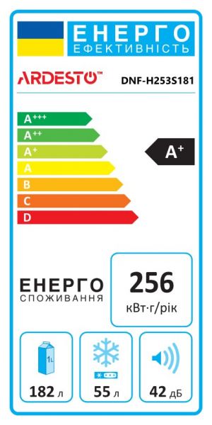  ARDESTO  . ., 181x54.560, ..-182, ..-55, 2., +, NF,  DNF-H253S181 -  3