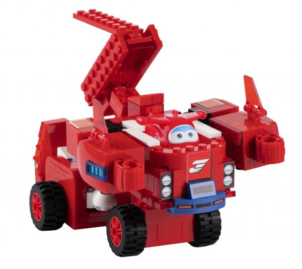 Super Wings - Small Blocks 2-in-1 Buildable Transforming Vehicle Jett,  EU385005 -  3