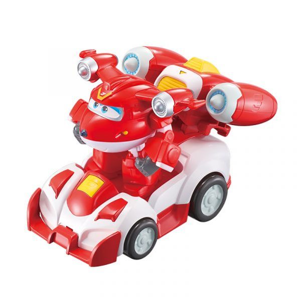 Super Wings   Super Wings Supercharge Articulated Action Vehicle Jett,  EU740991V -  5