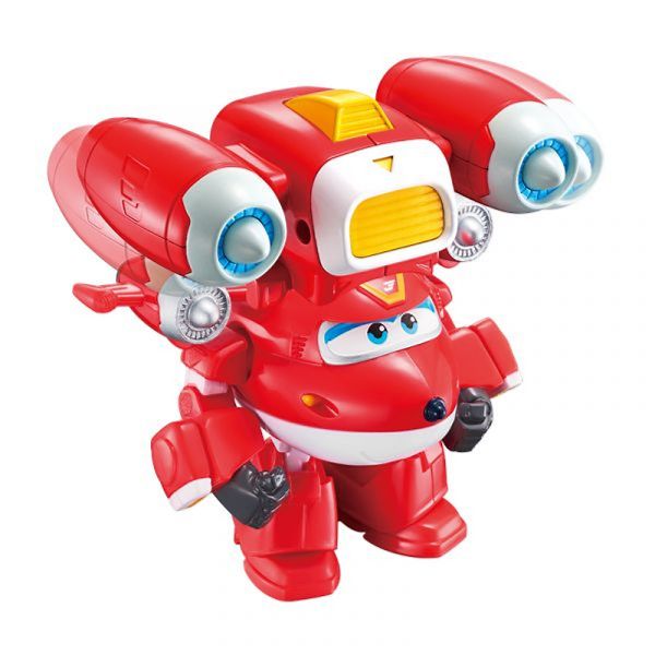 Super Wings   Super Wings Supercharge Articulated Action Vehicle Jett,  EU740991V -  2