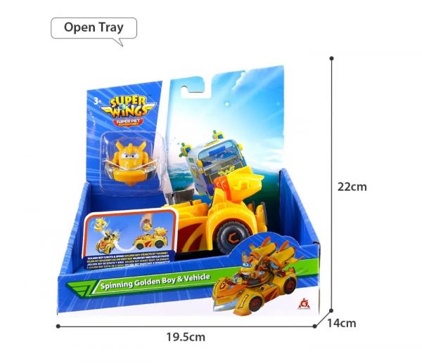   Super Wings Spinning Vehicle   (Golden Boy) EU770331 -  7