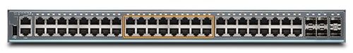 Juniper  EX2300 Class 48 Port Multi-Gig, 16x1G, 8x1G/2.5G copper ports PoE+, 4x1/10G SFP/SFP+, 380W EX2300-48MP -  1