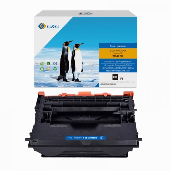  G&G  HP 147X LJ MFP M611/M612/M635/M636 Black (30 000) G&G-W1470XH -  1