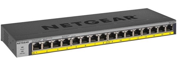 NETGEAR  GS116LP 16x1GE PoE+(76), FlexPoE,  GS116LP-100EUS -  2