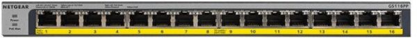  NETGEAR GS116PP  16x1GE PoE+(183), FlexPoE,  GS116PP-100EUS -  1