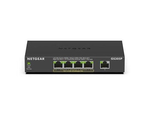 NETGEAR  GS305P 5xGE (4xPoE), 63,  GS305P-300EUS -  1