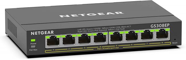  NETGEAR GS308EP 8xGE PoE+(62),  GS308EP-100PES -  1