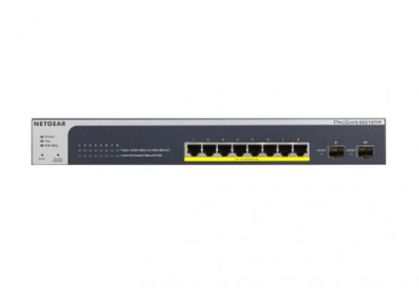  NETGEAR GS510TPP 8x1GE PoE+(190), 2xSFP,  GS510TPP-100EUS -  1