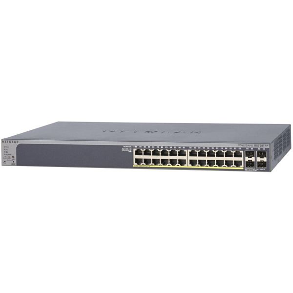  NETGEAR GS728TPv2 24x1GE PoE+ (190), 4xSFP,  L2 GS728TP-200EUS -  3