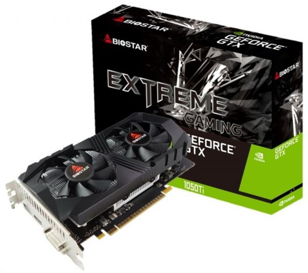 Biostar ³ GeForce GTX 1050 Ti 4GB GDDR5 VN1055TF41 GTX1050TI-4GB -  1