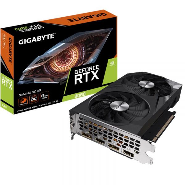 ³ GIGABYTE GeForce RTX 3060 8GB GDDR6 GAMING OC GV-N3060GAMING_OC-8GD -  1