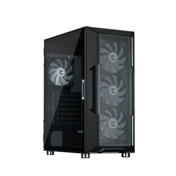  Zalman I3 Neo ARGB  , 2xUSB3.0, 1xUSB2.0, 4x120 ARGB, VGA 355, LCS ready, TG Side Panel, ATX,  I3NEOARGBBLACK -  2