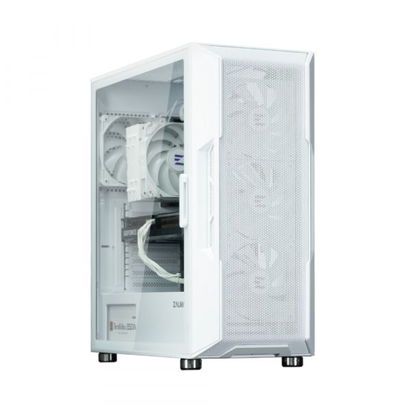  Zalman I3 Neo ARGB  , 2xUSB3.0, 1xUSB2.0, 4x120 ARGB, VGA 355, LCS ready, TG Side Panel, ATX,  I3NEOARGBWHITE -  4