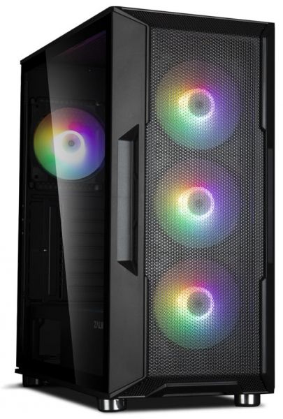  Zalman I3 NEO BLACK,  , 1xUSB3.0, 2xUSB2.0, 4x120mm RGB fans, TG Side Panel, ATX, Black I3NEOBLACK -  1