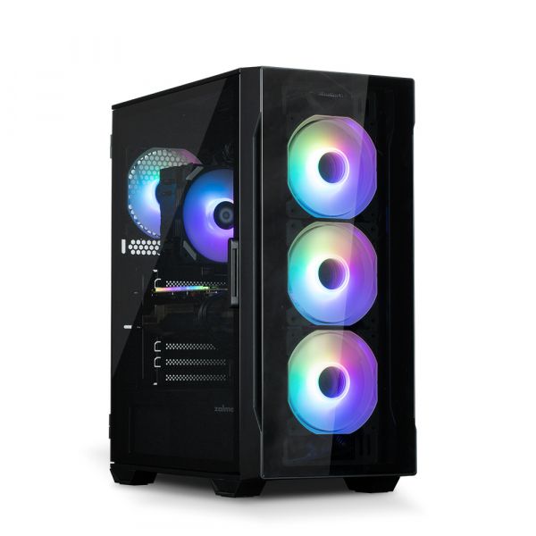  Zalman I3 Neo TG,  , 1xUSB3.0, 2xUSB2.0, 4x120mm RGB, TG Side/Front Panel, ATX,  I3NEOTGBLACK -  2