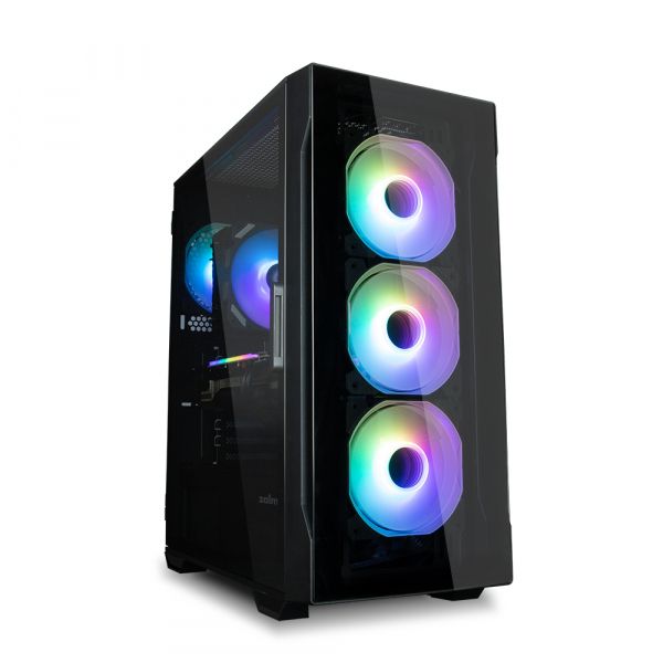  Zalman I3 Neo TG,  , 1xUSB3.0, 2xUSB2.0, 4x120mm RGB, TG Side/Front Panel, ATX,  I3NEOTGBLACK -  1