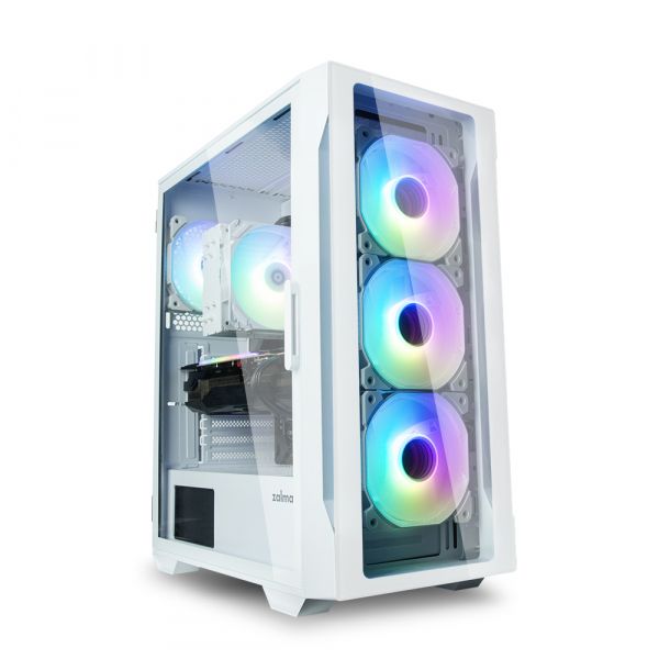  Zalman I3 Neo TG,  , 1xUSB3.0, 2xUSB2.0, 4x120mm RGB, TG Side/Front Panel, ATX,  I3NEOTGWHITE -  1