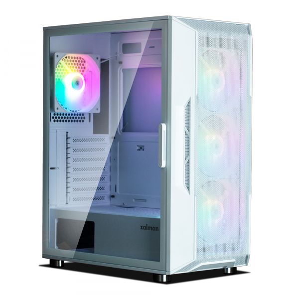  Zalman I3 Neo,  , 1xUSB3.0, 2xUSB2.0, 4x120mm RGB, TG Side Panel, ATX,  I3NEOWHITE -  3