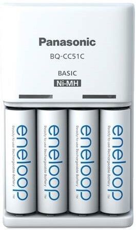   Basic Charger +  Eneloop NI-MH AA 2000 , 4 . K-KJ51MCD40E -  1