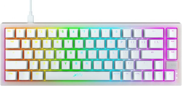 Cherry Xtrfy  K5 68 keys Kailh Red Hot-swap RGB White K5-RGB-CPT-TPWHITE-R-UKR -  1