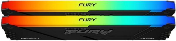   Kingston DDR4 32GB KIT (16GBx2) 2666 FURY Beast RGB KF426C16BB12AK2/32 -  2