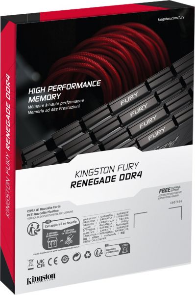 Kingston '  DDR4 8GB 3200 FURY Renegade  KF432C16RB2/8 -  17