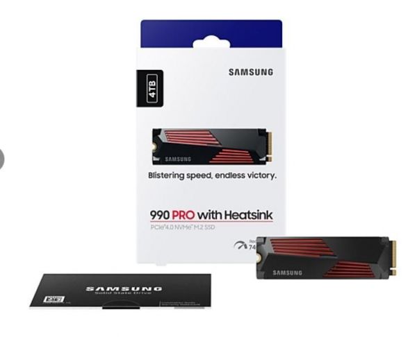 SSD  Samsung 990 PRO 4TB M.2 PCIe 4.0 +  (MZ-V9P4T0GW) -  4