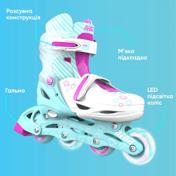 NEON  Inline Skates  ( 30-33) NT07T4 -  4