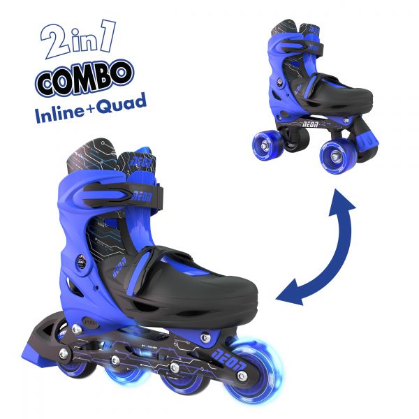   Neon Combo Skates  ( 34-38) NT10B4 -  1