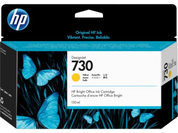  HP No.730 DesignJet T1600/T1700/T2600 Yellow 130ml P2V64A -  1