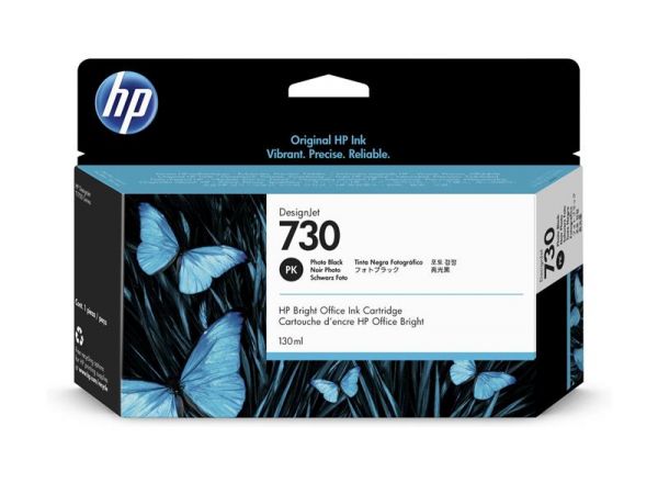  HP No.730 DesignJet T1600/T1700/T2600 Photo Black 130ml P2V67A -  1