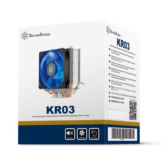   SilverStone KRYTON KR03 LED, LGA1366, 1200, 115X, 775, AM5, AM4, AM3, AM3+, AM2, AM2+, FM1, FM2, TDP65W SST-KR03 -  9