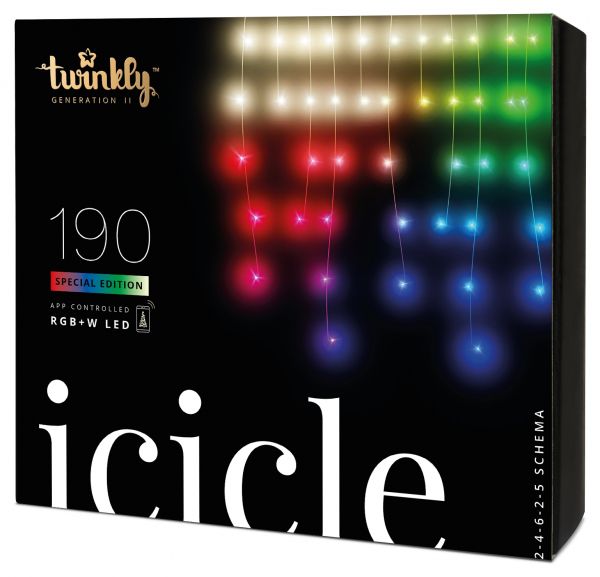 Twinkly Smart LED ó Twinkly Icicle RGBW 190, Gen II, IP44,  5,   TWI190SPP-TEU -  1