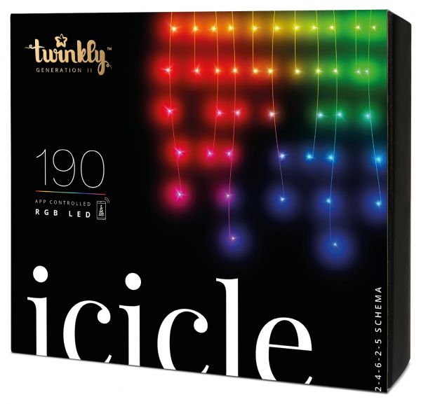 Twinkly Smart LED ó Twinkly Icicle RGB 190, Gen II, IP44,  5,   TWI190STP-TEU -  1