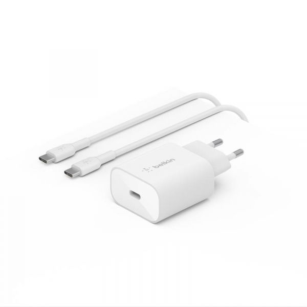    Belkin 25 USB- PD PPS,  USB- > USB-C, 1, PVC,  WCA004VF1MWH-B6 -  1