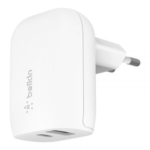    Belkin Home Charger 37 USB-C PD 25, USB-A 12,  WCB007VFWH -  1