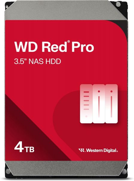   WD  4TB 3.5" 7200 256MB SATA Red Pro NAS WD4005FFBX -  2