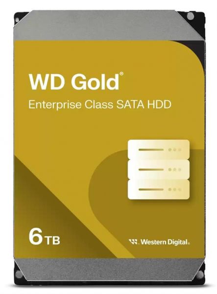 WD   6TB 3.5" 7200 256MB SATA Gold WD6004FRYZ -  1