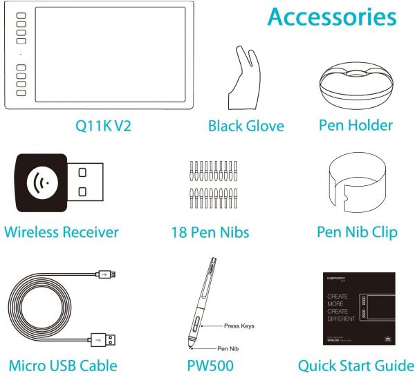   Huion WH1409 V2 Black WH1409V2_HUION -  7