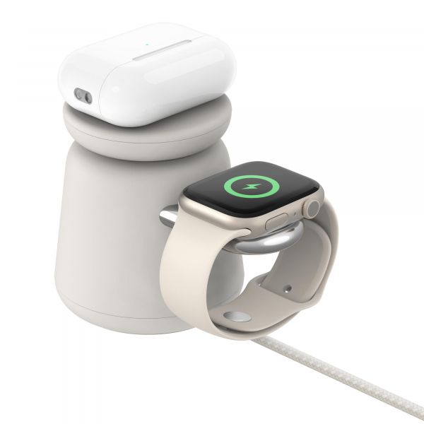    Belkin 2in1 MagSafe iPhone/Watch/AirPods, Sand Mass WIZ020VFH37 -  3