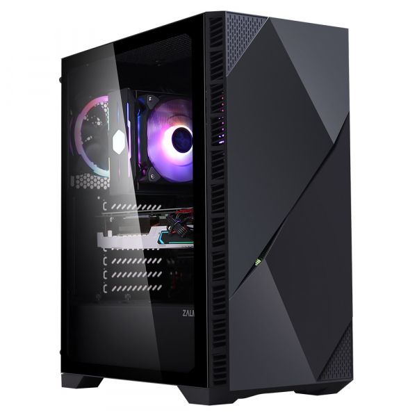  Zalman Z3 ICEBERG BLACK,  , 2xUSB3.0, 1xUSB2.0, 2x120mm ARGB fans, TG Side Panel, EATX, Black Z3ICEBERGBLACK -  1