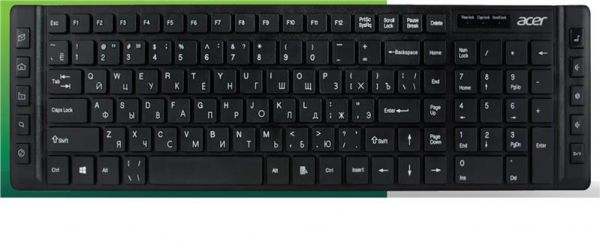  Acer OKW010, 115key, USB-A, EN/UKR/RU,  ZL.KBDEE.012 -  1