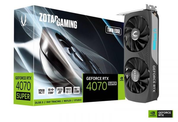  ZOTAC RTX 4070 SUPER 12GB GDDR6X Twin Edge ZT-D40720E-10M -  1