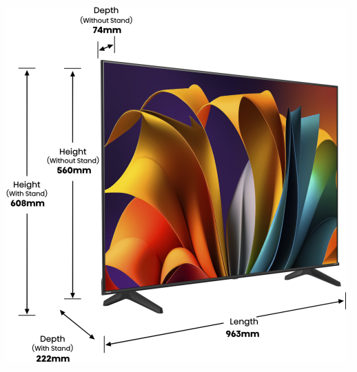  Hisense 43A6N -  8