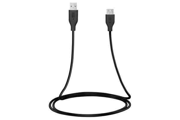  2E USB 2.0 (AM/AF), 3m, black -  1