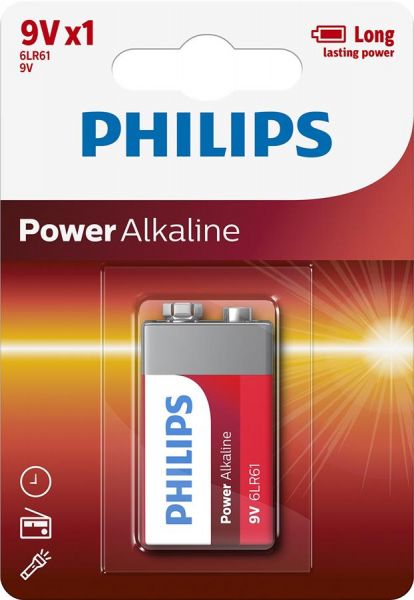  Philips Krona bat Alkaline 1 PowerLife (6LR61P1B) -  1