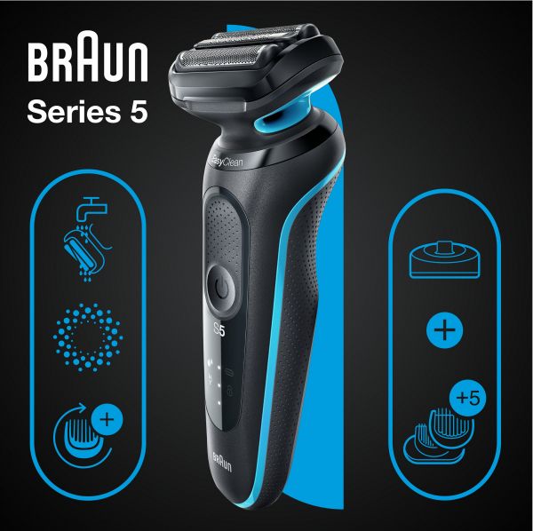 Shave/shM BRAUN Series 5 51-M4500cs BLACK / MINT -  7