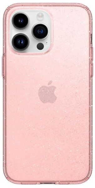  Spigen  Apple Iphone 14 Pro Max Liquid Crystal Glitter, Rose Quartz -  1