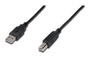  ASSMANN USB 2.0 (AM/BM) 3m, black -  1