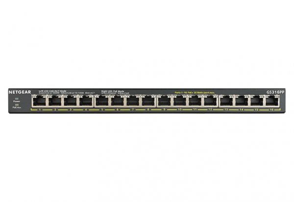  NETGEAR GS316PP 16xGE PoE+ (183), FlexPoE,  -  1